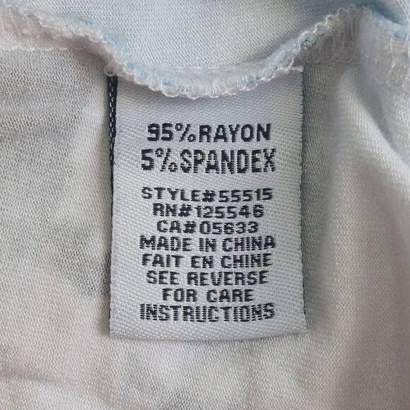 Habitat Clothes To Live In Abstract V-Neck Top Women's Large Button Sleeve Artsy - Picture 6 of 9